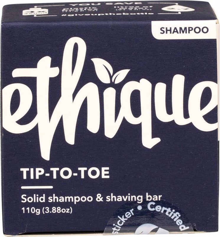 ETHIQUE Solid Shampoo & Shaving Bar  Tip-to-Toe 110g