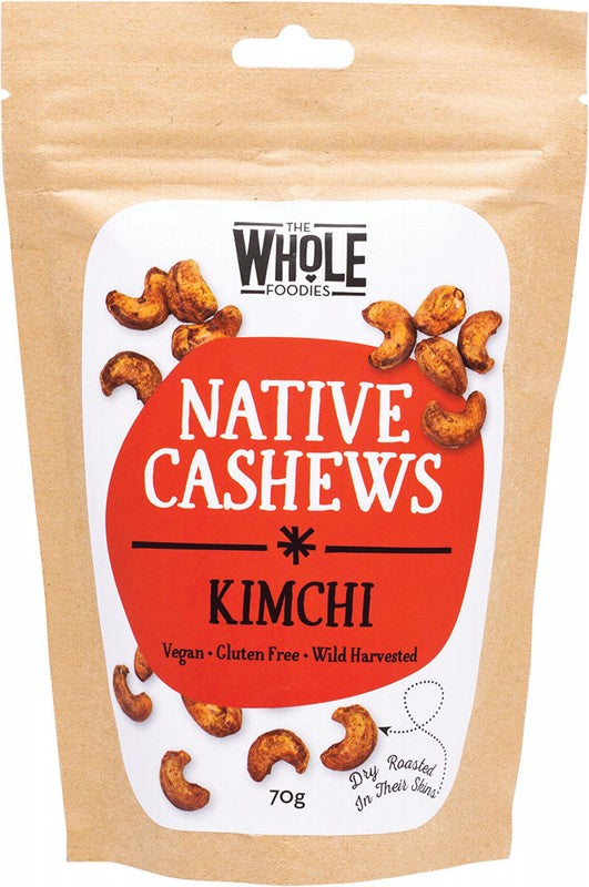 THE WHOLE FOODIES Native Cashews  Kimchi 70g