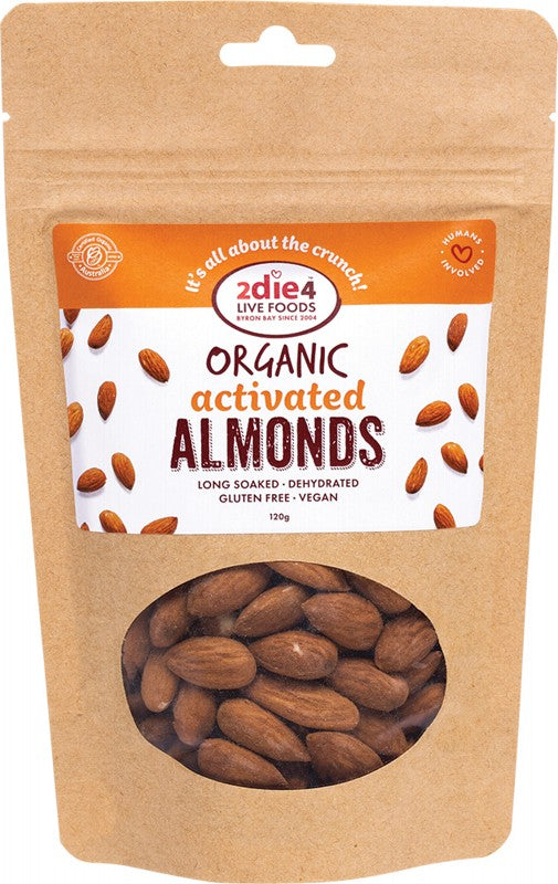 2DIE4 LIVE FOODS Organic Activated Almonds 120g
