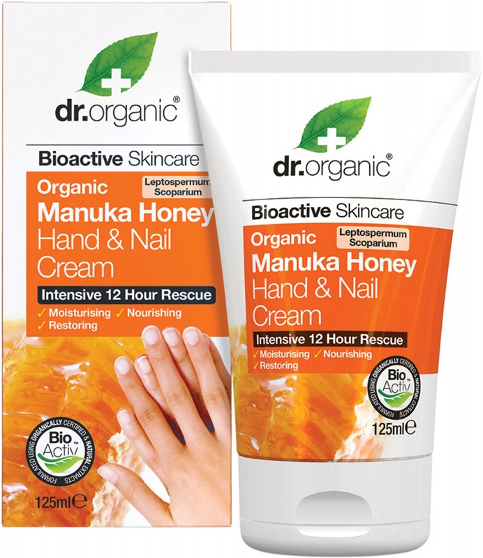 DR ORGANIC Hand & Nail Cream  Organic Manuka Honey 125ml