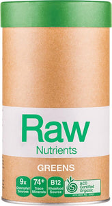 AMAZONIA Raw Nutrients Greens  Mint & Vanilla Flavour 600g