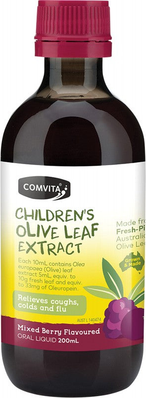 COMVITA Olive Leaf Extract  Children's (Mixed Berry) 200ml