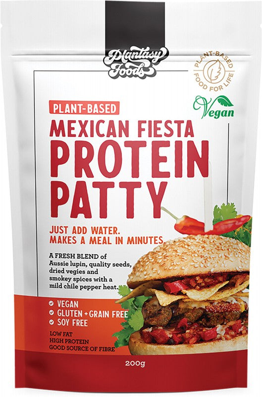 PLANTASY FOODS Protein Patty Mix  Mexican Fiesta 200g