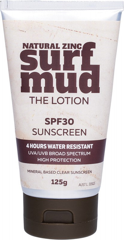 SURFMUD Natural Zinc Sunscreen  SPF 30 125g