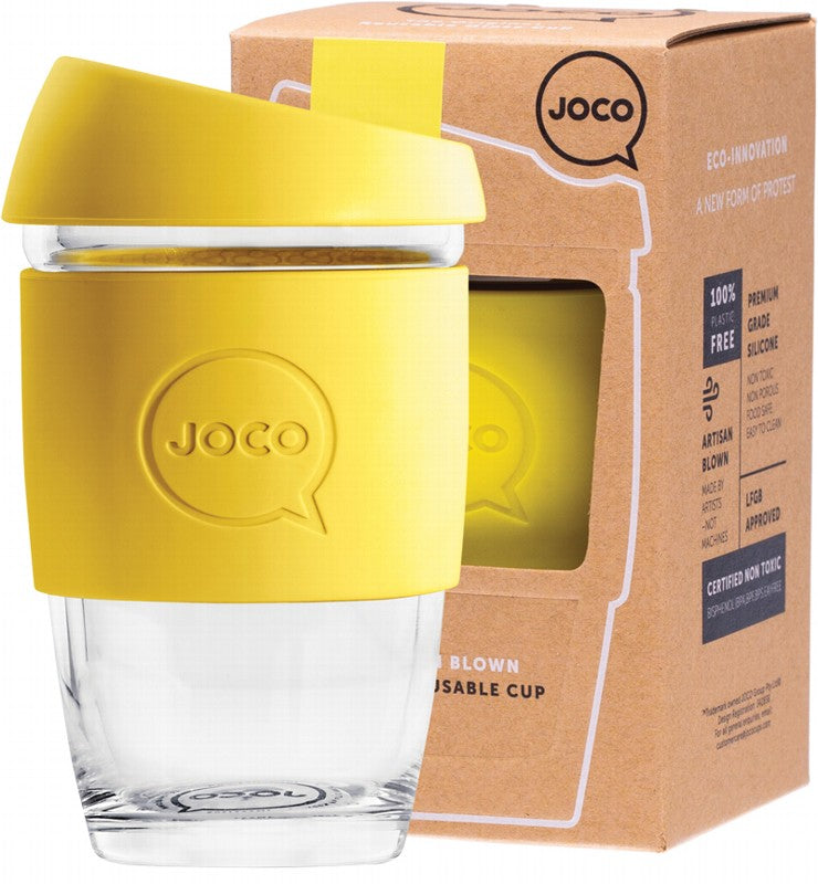 JOCO Reusable Glass Cup  XSmall 6oz - Meadowlark 177ml