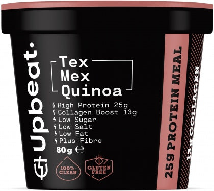 Upbeat Tex Mex Quinoa Protein Ready Meal G/F 80g AUG20
