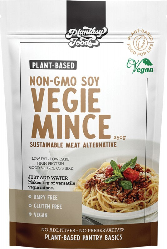 PLANTASY FOODS Plant-Based Protein - Natural  Non-GMO Meat Alternative 250g