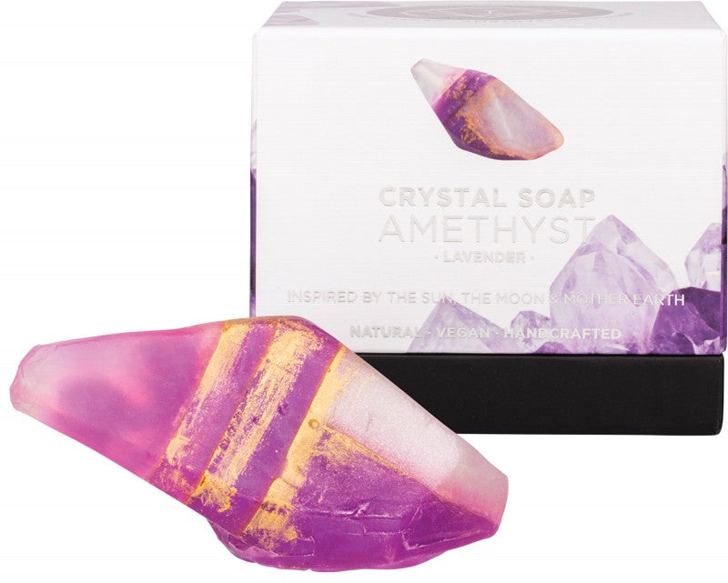 SUMMER SALT BODY Crystal Soap  Amethyst - Lavender 155g