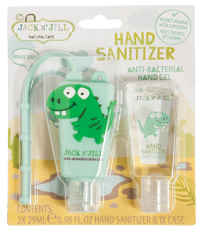 JACK N' JILL Hand Sanitizer & Holder  Dino 2x29ml