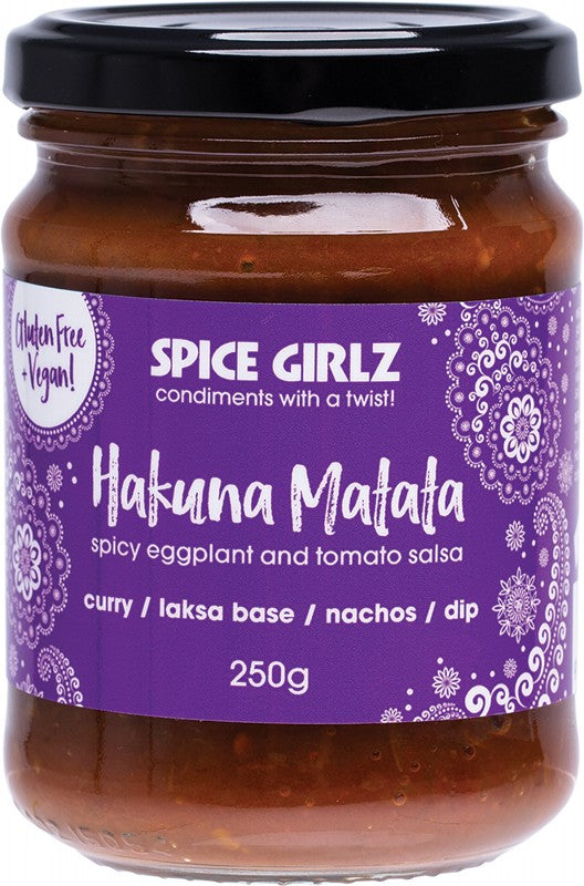 SPICE GIRLZ Hakuna Matata  Spicy Eggplant & Tomato Salsa 250g