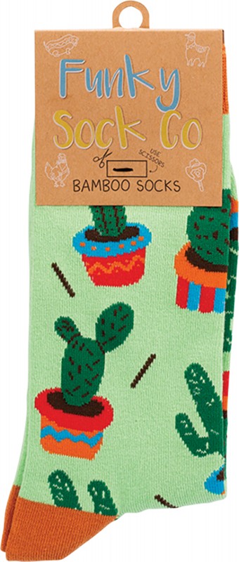 FUNKY SOCK CO Bamboo Socks  Cactus 2.0 1