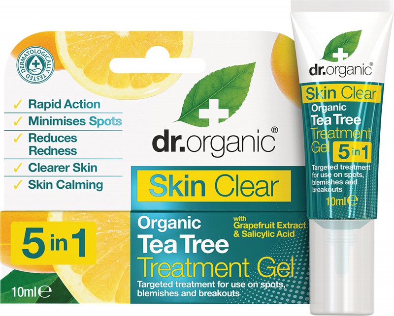DR ORGANIC Treatment Gel  Skin Clear - Organic Tea Tree 10ml