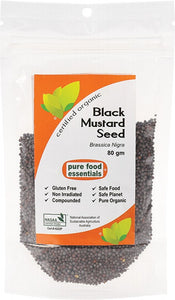 PURE FOOD ESSENTIALS Spices  Black Mustard Seed 80g