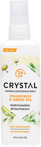 CRYSTAL Deodorant Spray  Chamomile & Green Tea 118ml