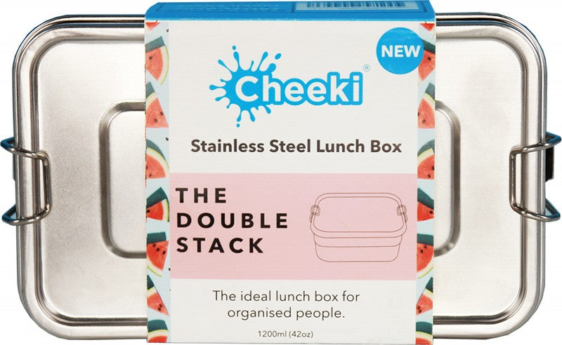 CHEEKI Lunch Box  Double Stacker 1200ml