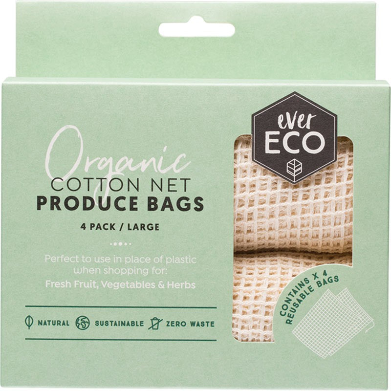 EVER ECO Reusable Produce Bags  Organic Cotton Net 4