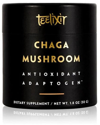 Teelixir Organic Chaga Mushroom Powder Antioxidant Adaptogen G/F 50g