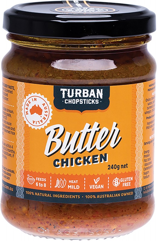 TURBAN CHOPSTICKS Curry Paste  Butter Chicken 240g