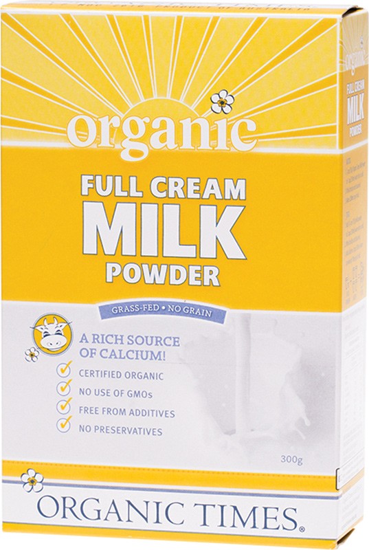 ORGANIC TIMES Milk Powder  Full Cream 300g