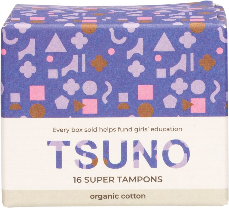 TSUNO Organic Cotton Tampons  Super 16