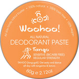 WOOHOO BODY Deodorant Paste (Tin)  Tango - Sensitive (Bicarb Free) 60g