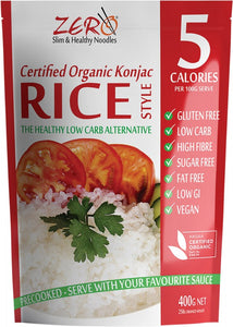 ZERO SLIM & HEALTHY Certified Organic Konjac  Rice Style 400g