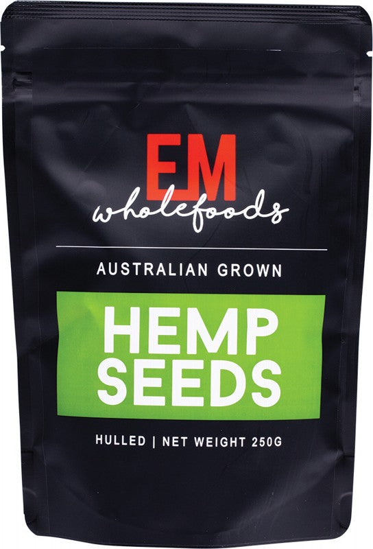 EM WHOLEFOODS Hemp Seeds - Hulled  Australian Grown 250g
