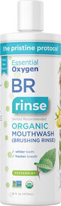 ESSENTIAL OXYGEN Toothpaste/Mouthwash  Brushing Rinse - Peppermint 473ml