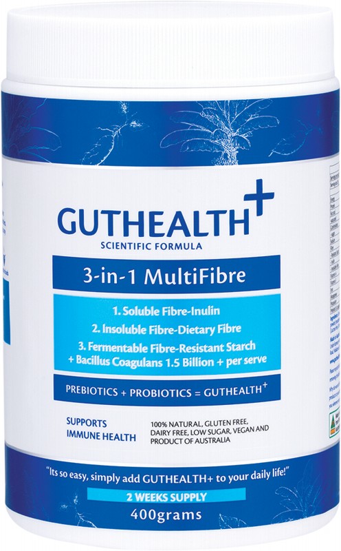GUTHEALTH+ 3-in-1 MultiFibre  Prebiotics & Probiotics 400g