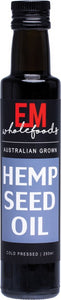 EM WHOLEFOODS Hemp Oil - Cold Pressed  Australian Grown 250ml