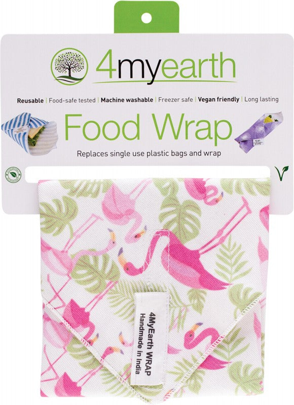 4MYEARTH Food Wrap  Flamingoes - 30x30cm 1