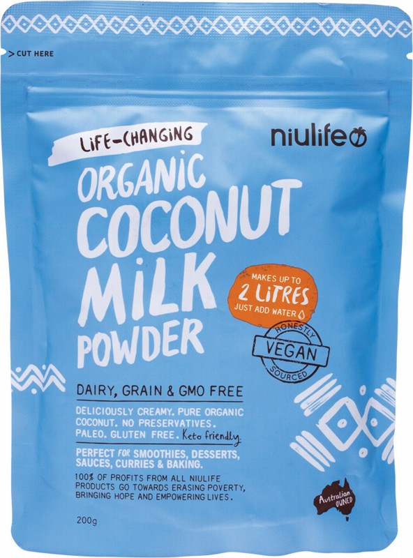 NIULIFE Coconut Milk Powder  Makes Up To 2 Litres 200g