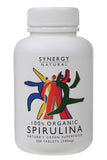 SYNERGY ORGANIC Spirulina  Tablets (500mg) 200