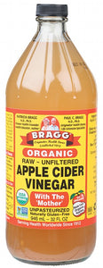 BRAGG Apple Cider Vinegar  Unfiltered & Contains The Mother 946ml