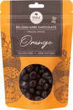 NAKED CHOCOLATE CO Freeze Dried Orange  Dark Chocolate 100g
