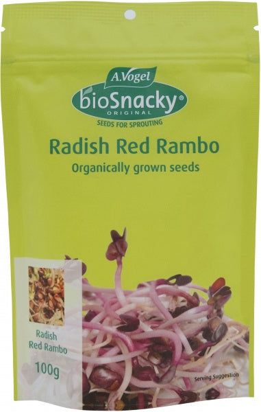 A.Vogel BioSnacky Radish Red Rambo Sprouting Seeds 100g