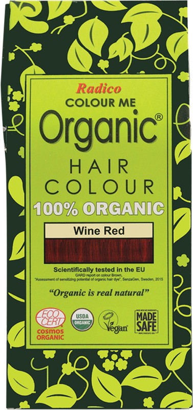 RADICO Colour Me Organic - Hair Colour  Powder - Wine Red 100g