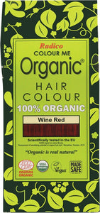 RADICO Colour Me Organic - Hair Colour  Powder - Wine Red 100g