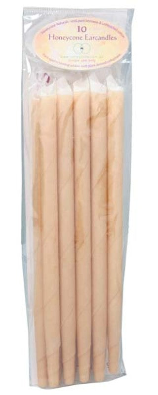 HONEYCONE Ear Candles  100% Unbleached Cotton 10