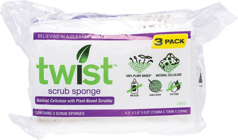 TWIST Scrub Sponge  Plant-Based Sponge & Scour Pad 3