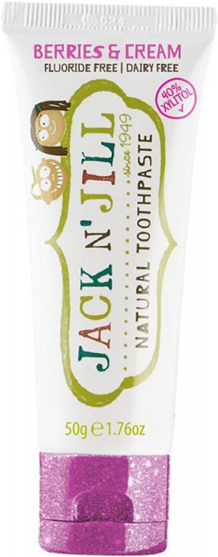 JACK N' JILL Toothpaste (Children)  Berries & Cream - Fluoride Free 50g
