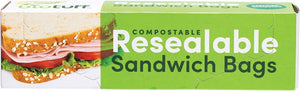 BIOTUFF Resealable Sandwich Bags  18x17cm 30