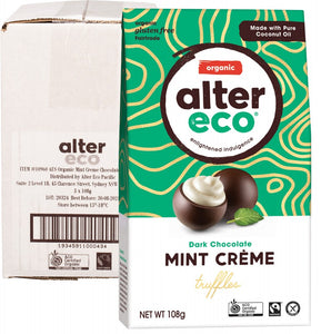 ALTER ECO Chocolate (Organic)  Dark Mint Creme Truffles 108g